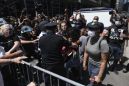 NYPD chief, protesters roughed up in Brooklyn Bridge clash