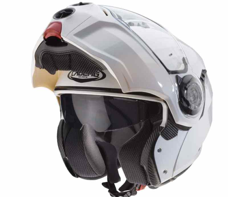 flip-up motorcycle helmets are quieter, lighter, and more aerodynamically stable